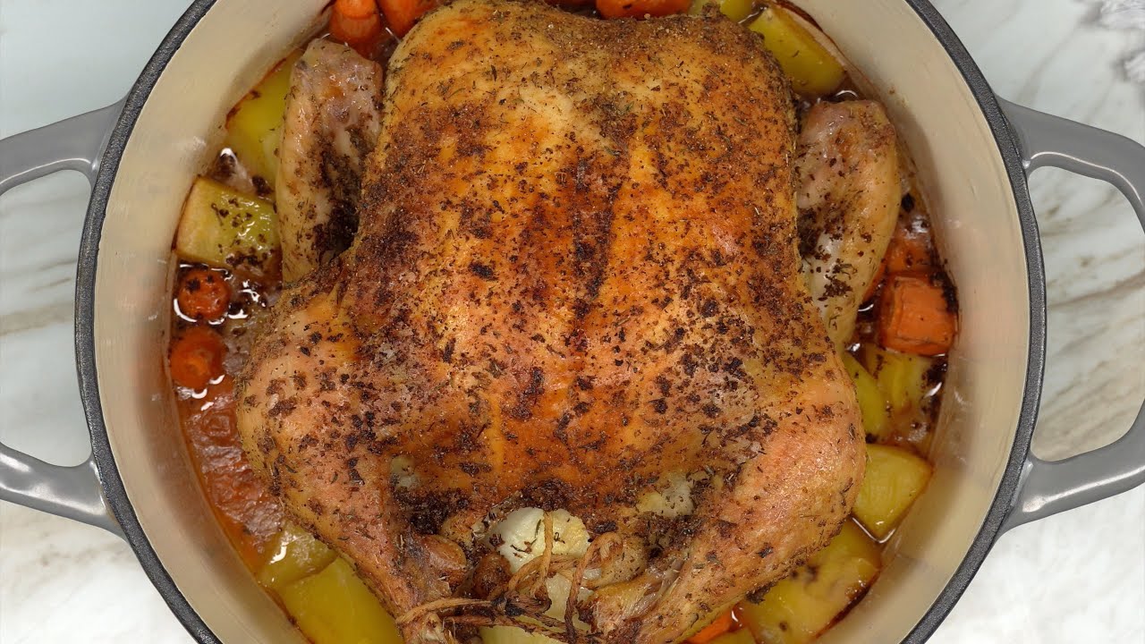 How to Cook a Whole Chicken in a Dutch Oven