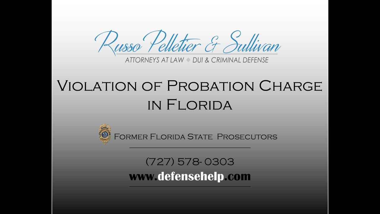 Violation Of Probation Charge in Pinellas County What You Need