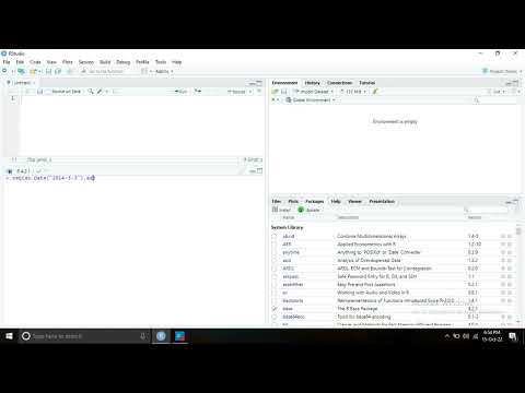how to generate time vector/time sequence in r studio