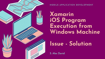 Solving iOS program execution on Windows Xamarin