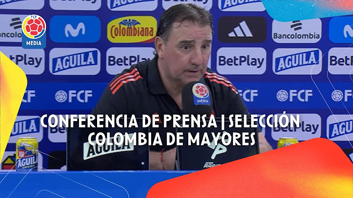 Conferencia de prensa de Néstor Lorenzo, DT Selección Colombia de Mayores