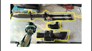 BF4 COYOTE[RDS]&JGM-4[4x]&C100 Bipod Knife in real life! 真的战地4土狼内红点，JGM-4，脚架刀