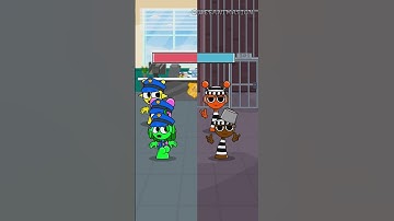 Which team will win??? Police vs Prisoner || Sprunki animation #sprunki #shorts