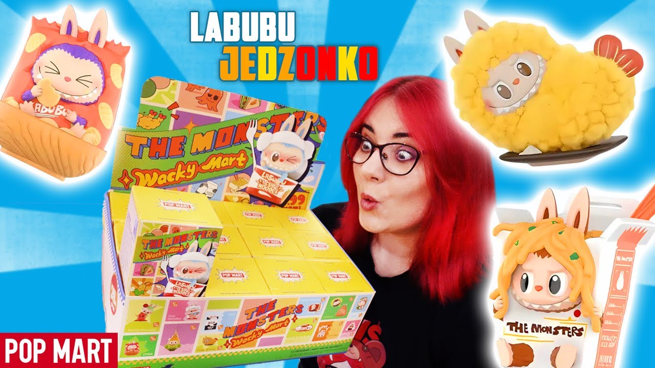 LABUBU JEDZONKO 🦐 Otwieram CAŁY BOX Wacky Mart z POPMART