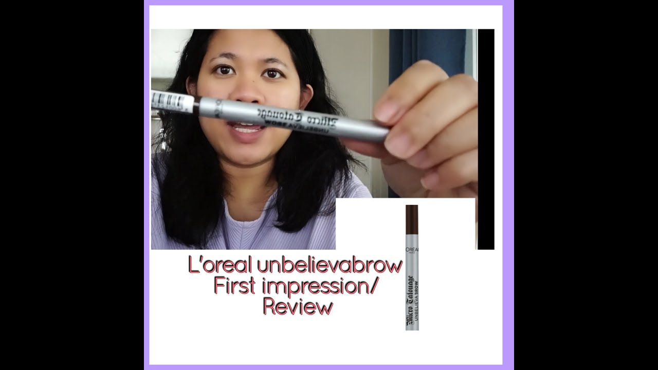 L'OREAL MICRO TATOUAGE Unbelievabrow Brow pen - YouTube