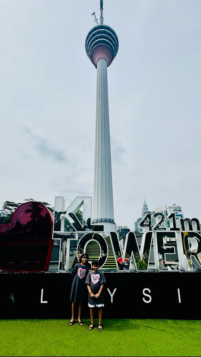 Touching the Skies at KL Tower 🇲🇾✨|421m High Views & Family Fun in Kuala Lumpur! #visitkualalumpur