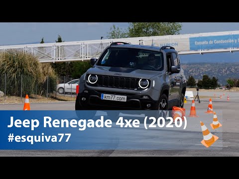 Jeep Renegade 4xe (2020) - Maniobra de esquiva (Moose test) y eslalon | km77.com