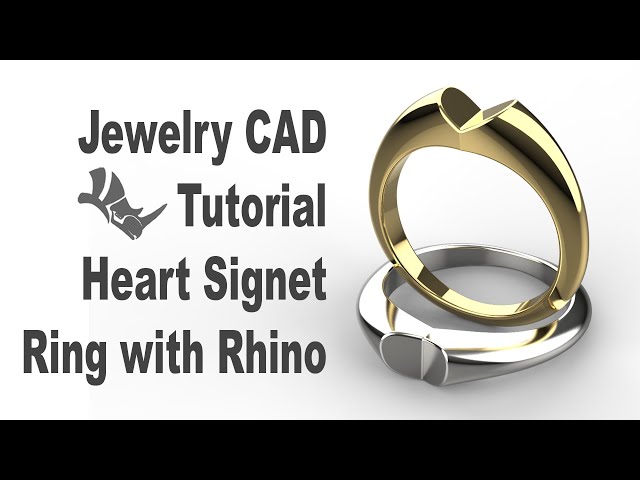 A Step-by-step 3D Modeling Tutorial for Beginner on Creating a Heart Signet Ring #407 class=