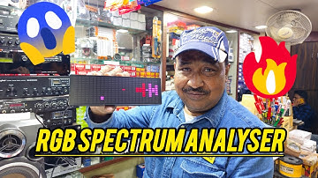 VERY HIGH QUALITY RGB SPECTRUM ANALYSER 🤩 #Technology #Electronics #Engineering #Science #RGB