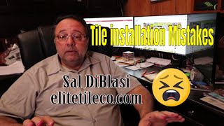 Common mistakes when installing a tile floor