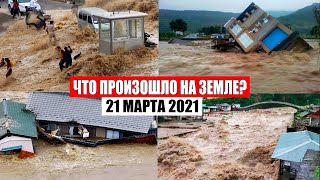 Катаклизмы за день 21 МАРТА 2021 | катаклизмы сегодня, база х, пульс земли, цунами, снег, боль земли