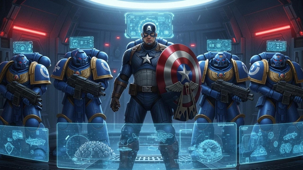 What If Captain America PURGED Heretics as an Ultramarine in WH40k?