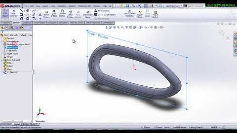 SolidWorks Tutorial of Curve Driven pattern