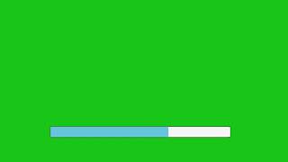 loading bar green screen . progress bar green screen . second no copy right