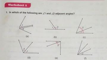 Dav Class 6 Math Chapter 10 Worksheet 2  || Angles || Q.No.1, 2 ,3, 4 ,5, 6