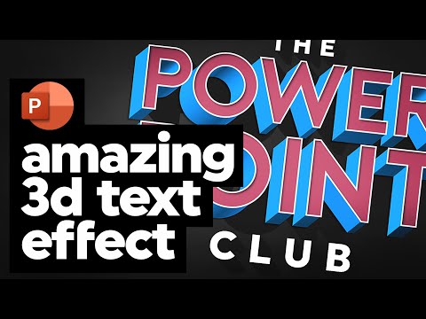 PowerPoint: AMAZING 3D Text Effect