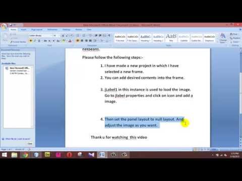 How you can insert a background image (wallpaper) to a desktop application in netbeans Java