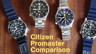 Citizen Promaster Comparison NY0040 NY0098 BN00151