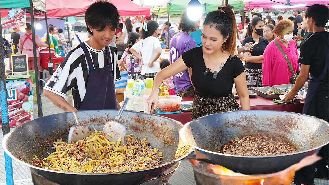 Sold out in 2 hours! Various Stir Fried with holy basil by 19 years old chef | Thai street Food