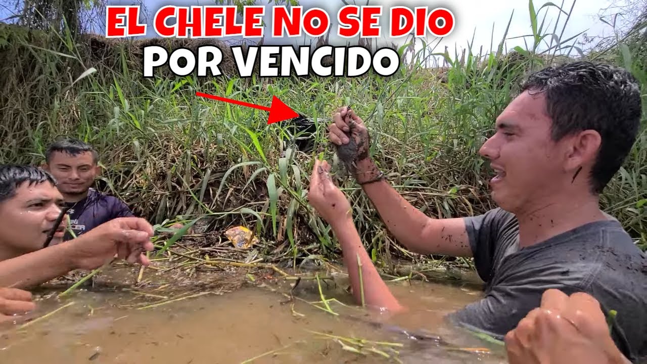 El Chele no descanso hasta sacar este cangrejo. El Chele salió guerrero. Parte 13