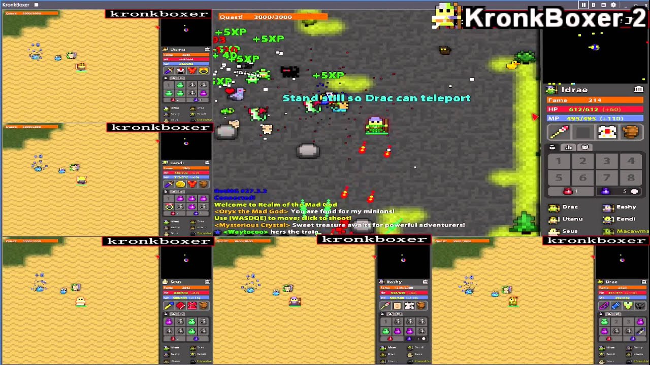 RotMG Multiboxing Suicide for Glow!