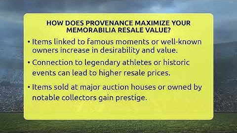 How Does Provenance Maximize Your Memorabilia Resale Value? - The Memorabilia Zone