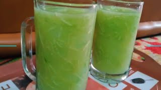 Segar bikin plong. Cocok musim panas dan buka puasa. Es timun nata de Coco.