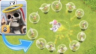 Clash of clans - IMMORTAL GIANT SKELETON!!! " TROLL ATTACK"