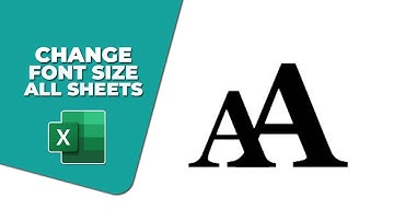 How to change font size in all sheets in Excel