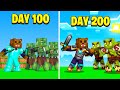I Survived 200 Days In A Zombie Apocalypse in Minecraft (Here's What Happened)