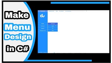 How To Design Unique Menu in Csharp Visual Studio 2012 Step by Step Easily