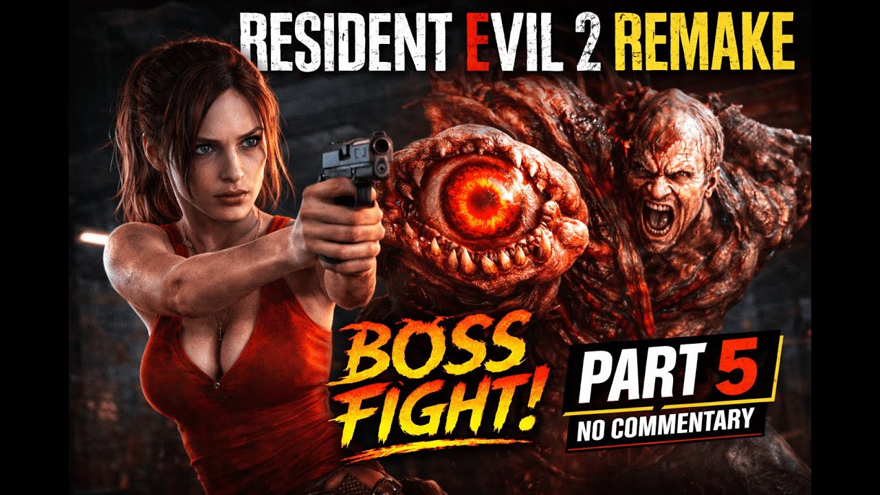 Re2 Boss'd RE2 Remake Gameplay No Commentary – Part 5 – Fight the Hand-Eye Boss ...