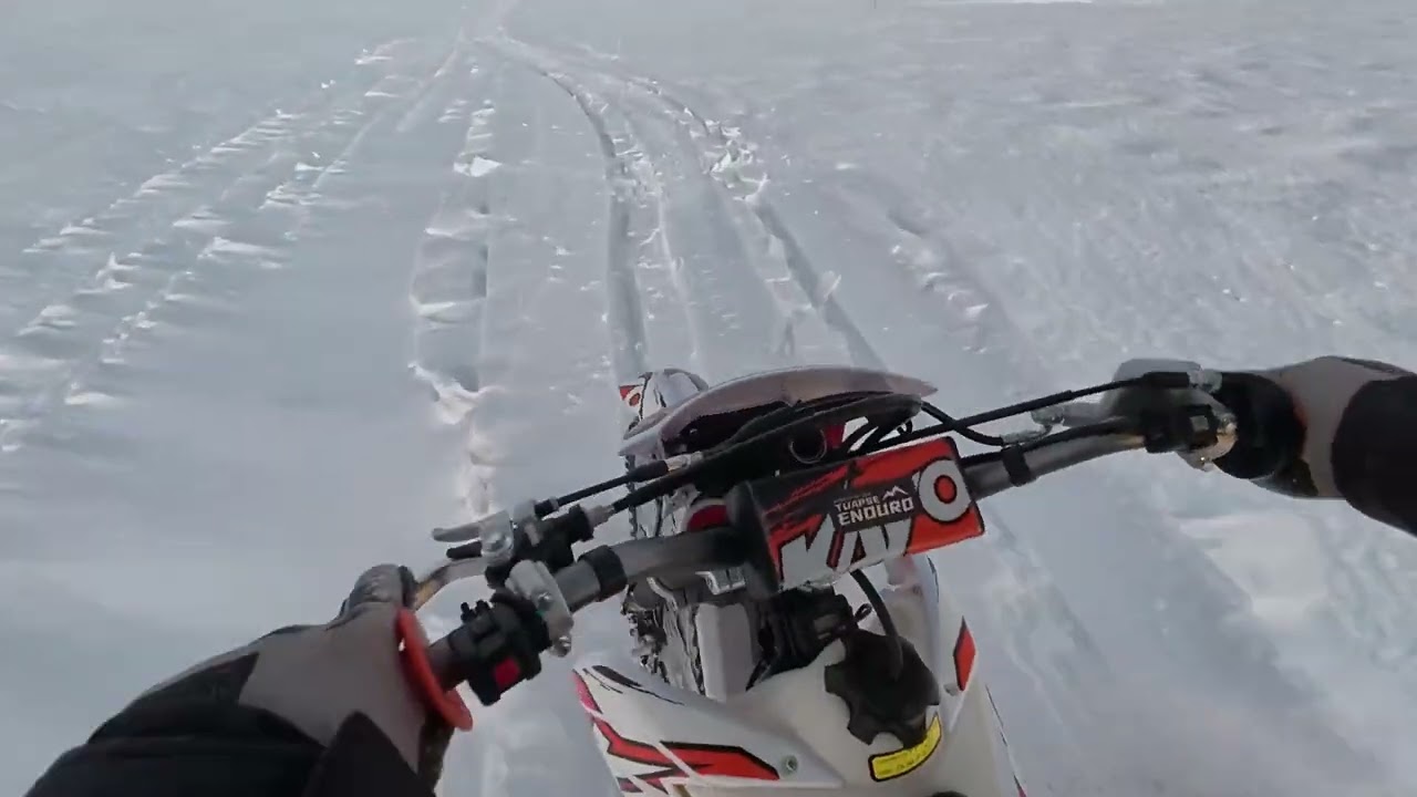 kayo k1 на стоковой резине зимой | как едет 172 мотор в минус 10