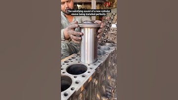 Engine Cylinder Liner Install