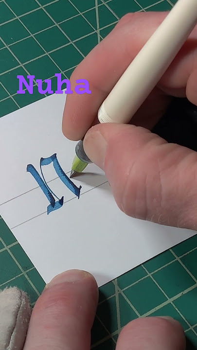 How to  ✍️#Nuha #calligraphy #name #shorts #fyp