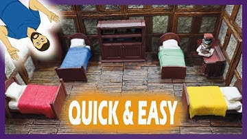 EPIC DIY: Crafting Tiny Beds for D&D and Wargaming!