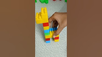 How to Make Animals using Building Blocks | Giraffe | Building Blocks #shorts