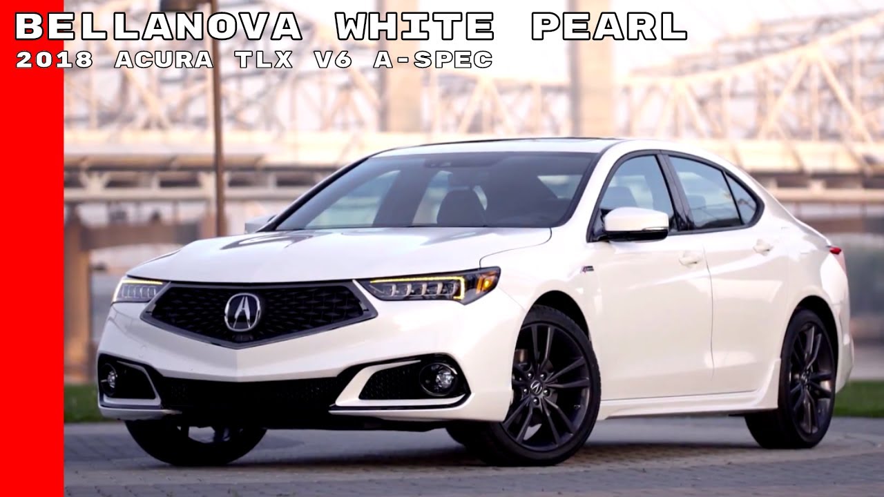 2018 Acura Tlx V6 A Spec White Pearl Color Youtube