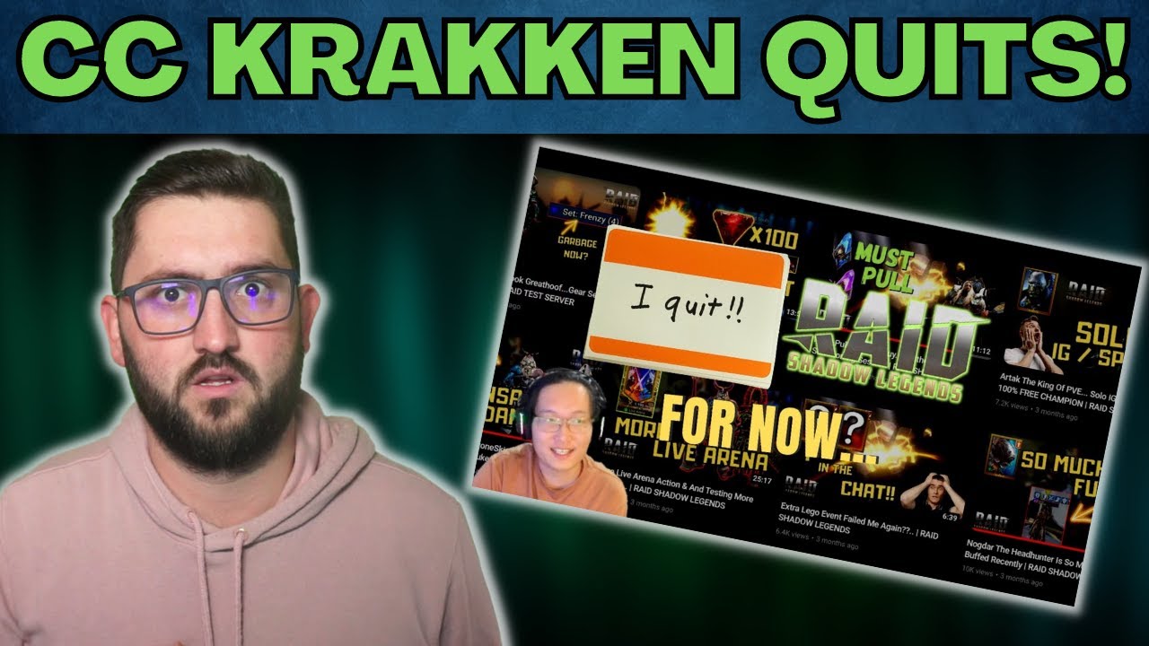 🚨 OddOneReacts BIGGEST Content Creator Krakken QUITTS Raid 🚨 | RAID SHADOW LEGENDS