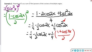 7.3B:  Power Reducing Trigonometric Identities