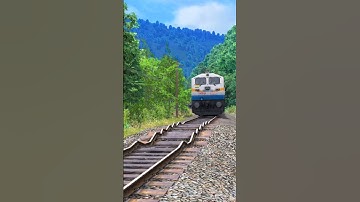 Thumbnail of TRAINS CROSSING MOST DANGEROUS RAILROAD TRACK 😱 #train