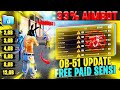 Free Fire Headshot Setting After Ob51 Update 2025⚡Best Sensitivity Settings ⚙️| Sensitivity Setting 