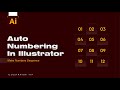Auto Number in Illustrator with One Click ✨