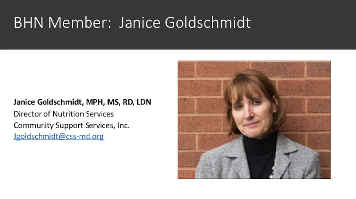 Behavioral Health Nutrition Member Janice Goldschmidt