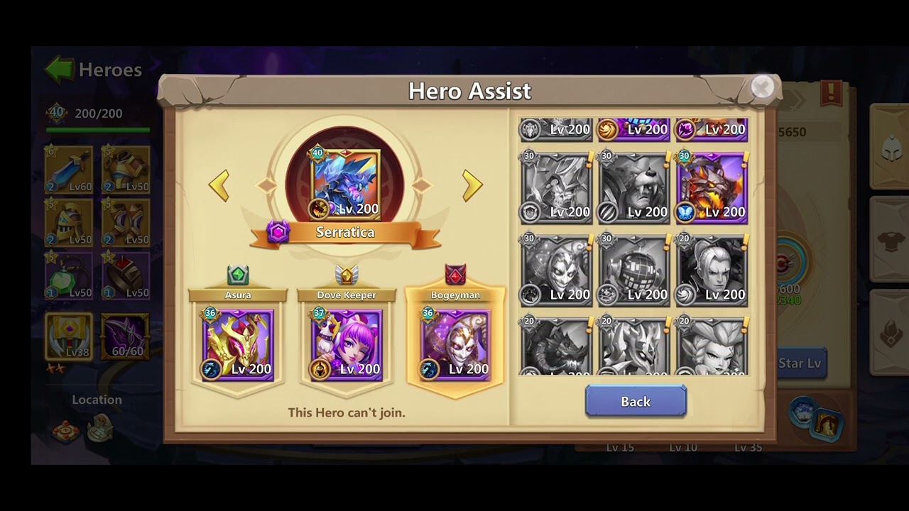 assist hero relic Increase elite hero stats.