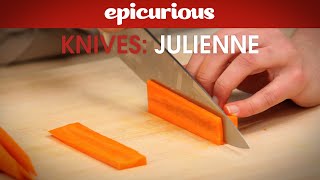 How to Julienne Carrots for Salads - Epicurious Essentials: How To Kitchen Tips - Knives
