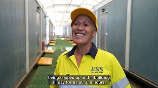 At home in the Australian outback as a FIFO Hospitality Allrounder with ESS & Santos
