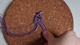Purple Macrame Bookmark Tutorial 💜 Easy DIY for Beginners | Step-by-Step Macrame Pattern