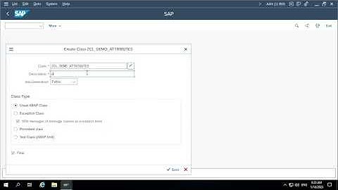 34  SAP ABAP Object Oriented Class   Attributes, Constructor 2023 01 18 08 11 07