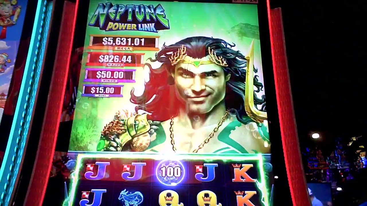 Neptune Power Link Slot Machine NICE WIN Bonus
